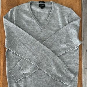 J. Crew merino wool v-neck sweater. Soft and luxurious.